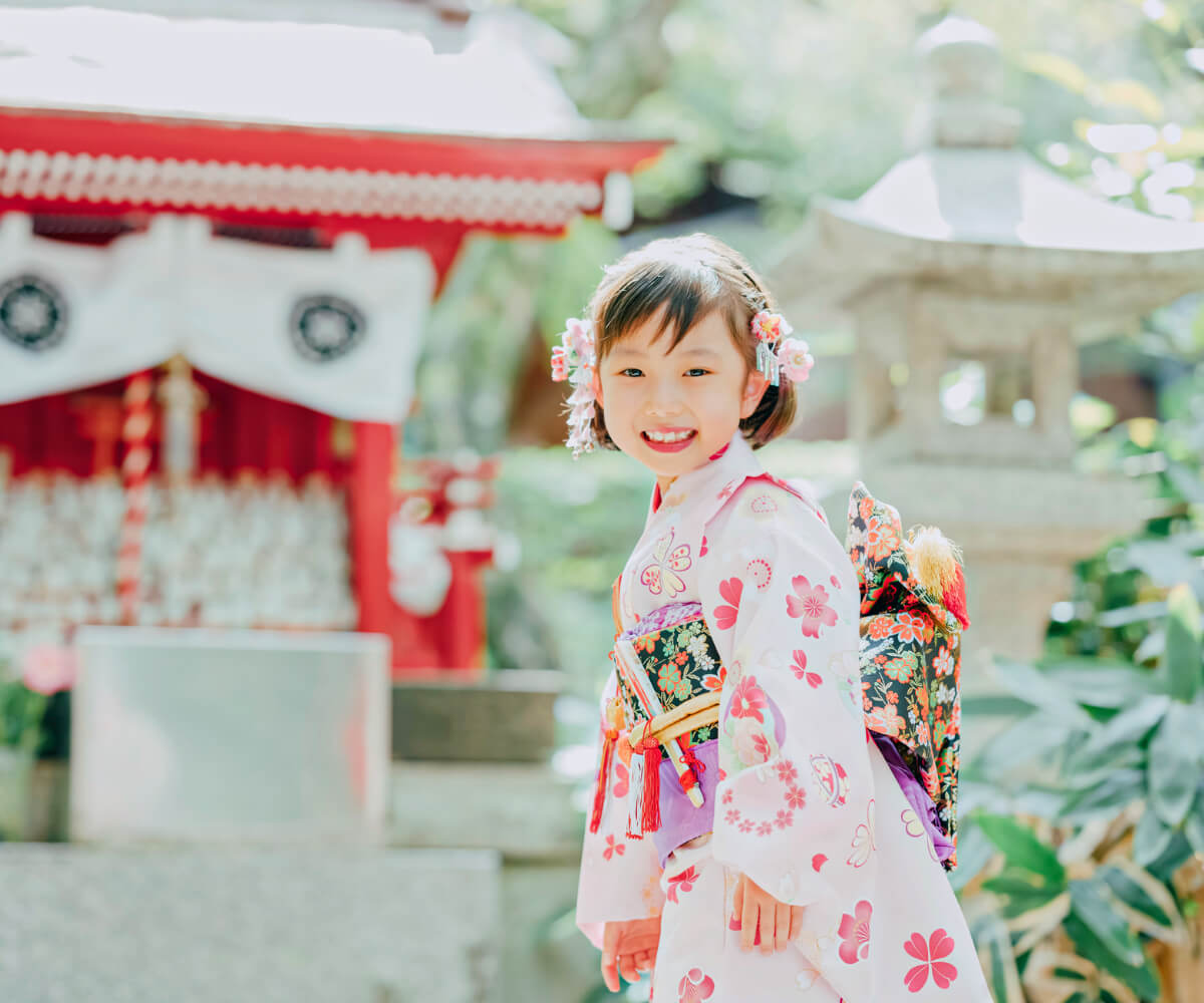 七五三 3歳 女の子 袴 和風 古風 足袋 草履 セット ピンク - 和服